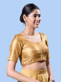 Brocade Essentials Round Neck Blouse