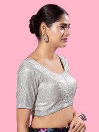 Brocade Essentials Round Neck Blouse