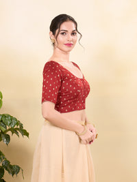 Brocade Butti Essential Round Neck Blouse