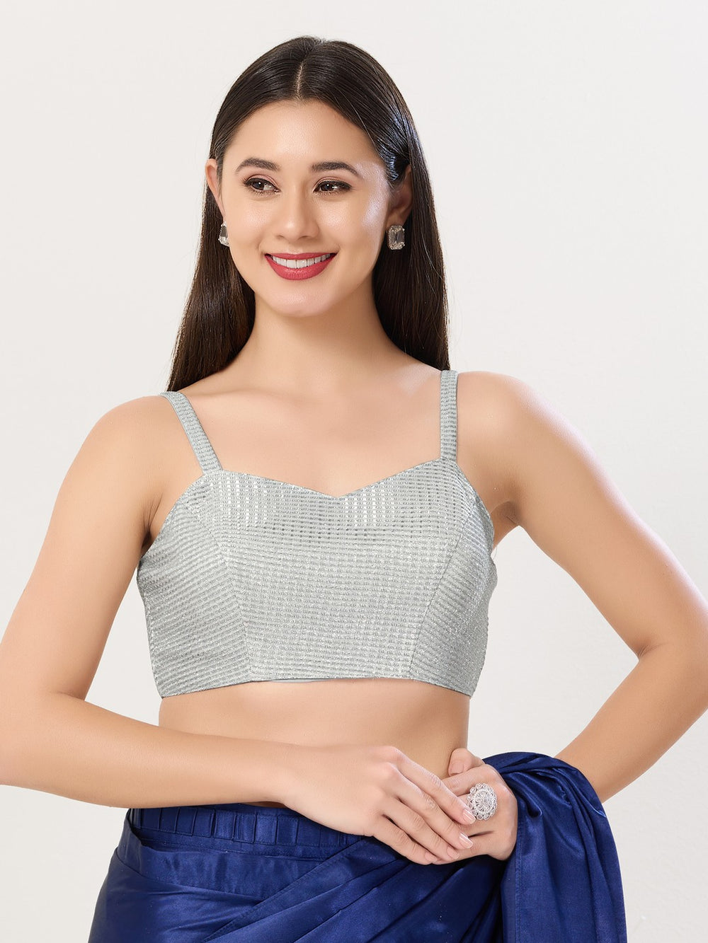Vamas Shimmer Essential Strrapy Sleeveless Blouse