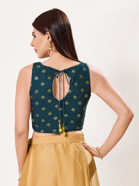 Foil Printed Crop Top