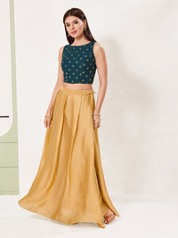 Foil Printed Crop Top