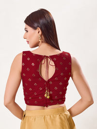 Foil Printed Crop Top
