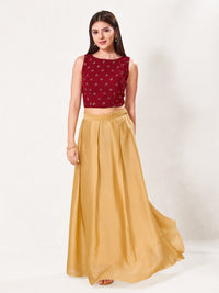 Foil Printed Crop Top