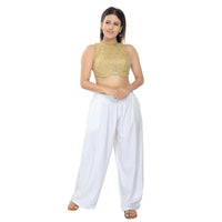 High Neck Round Waist Blouse