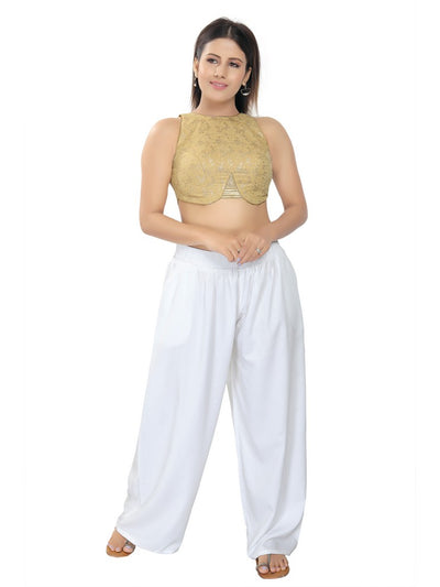 High Neck Round Waist Blouse