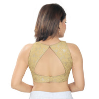 High Neck Round Waist Blouse