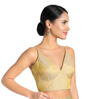 Satin Spegetti Yoke Blouse