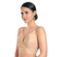 Satin Spegetti Yoke Blouse