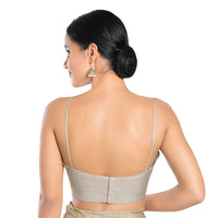 Satin Spegetti Yoke Blouse