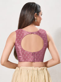 Bandhani Printed High Neck Blouse