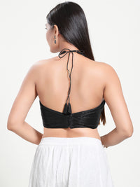 Shimmer Halter Neck Blouse