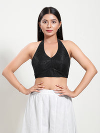 Shimmer Halter Neck Blouse