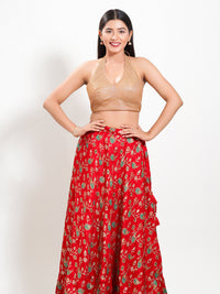 Shimmer Halter Neck Blouse