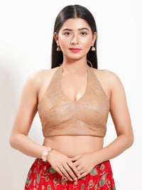 Shimmer Halter Neck Blouse