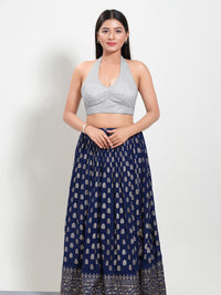Shimmer Halter Neck Blouse