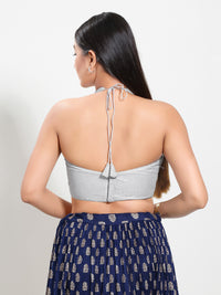 Shimmer Halter Neck Blouse