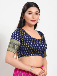 Brocade Sleeves Border Blouse