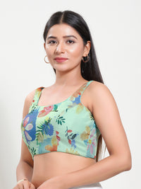Tie-Dye Round Neck Blouse