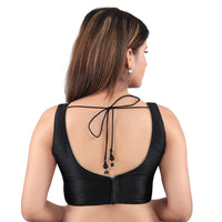 Vamas Silk Solid Rouching Blouse