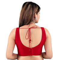 Vamas Silk Solid Rouching Blouse