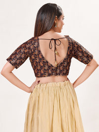 Paisley Brocade Paan Neck Blouse