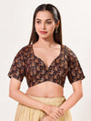 Paisley Brocade Paan Neck Blouse
