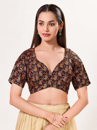 Paisley Brocade Paan Neck Blouse