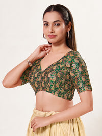 Paisley Brocade Paan Neck Blouse