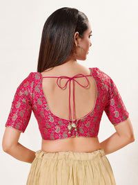 Paisley Brocade Paan Neck Blouse