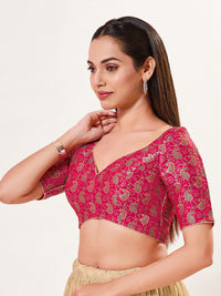 Paisley Brocade Paan Neck Blouse