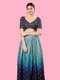 Paisley Brocade Paan Neck Blouse