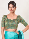Brocade Square Motif Blouse