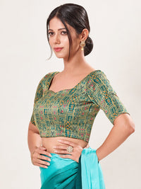 Brocade Square Motif Blouse