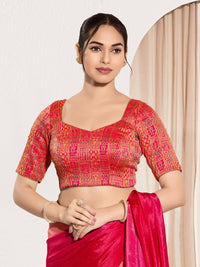 Brocade Square Motif Blouse