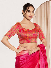 Brocade Square Motif Blouse