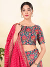 Position Print High Neck Blouse