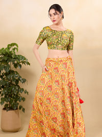 Position Print High Neck Blouse