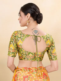 Position Print High Neck Blouse