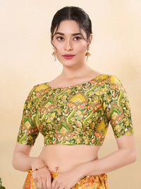 Position Print High Neck Blouse