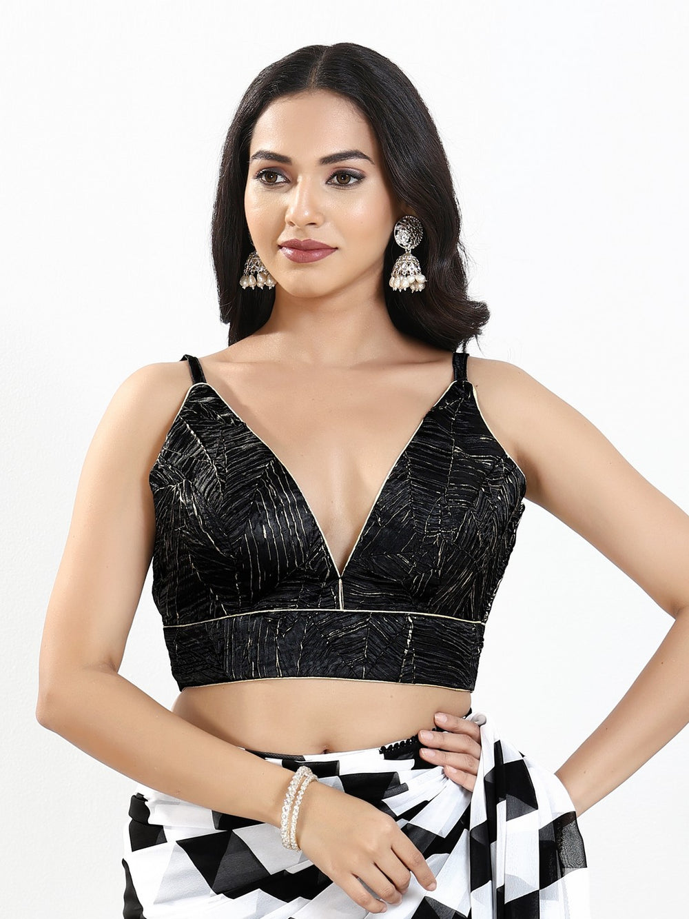Partywear Crush Tissue Blouse