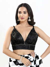 Partywear Crush Tissue Blouse