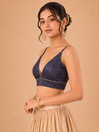Partywear Crush Tissue Blouse