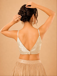 Partywear Crush Tissue Blouse