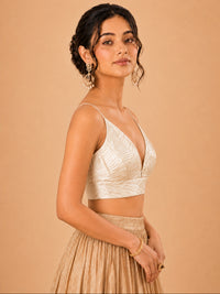 Partywear Crush Tissue Blouse