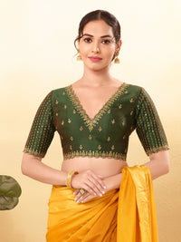 Wedding Special Embroidery Zari Silk Blouse