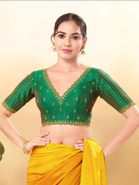 Wedding Special Embroidery Zari Silk Blouse
