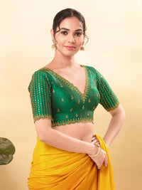 Wedding Special Embroidery Zari Silk Blouse