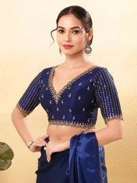 Wedding Special Embroidery Zari Silk Blouse