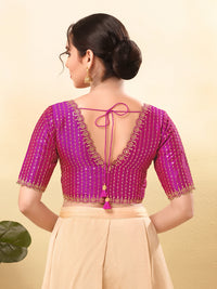 Wedding Special Embroidery Zari Silk Blouse